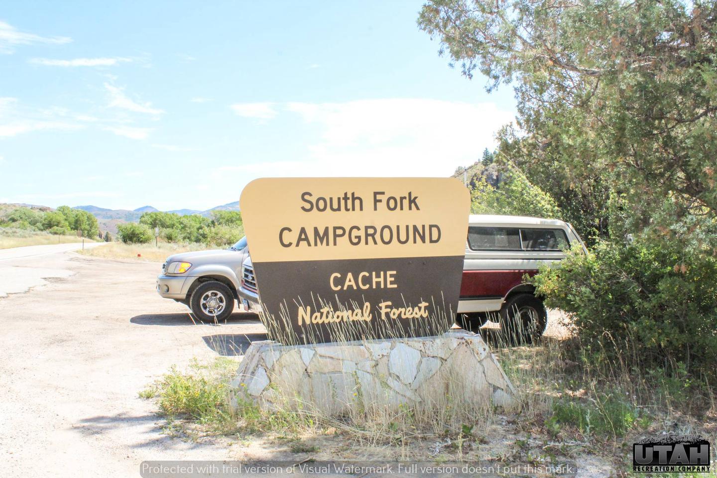 South Fork Campground sign