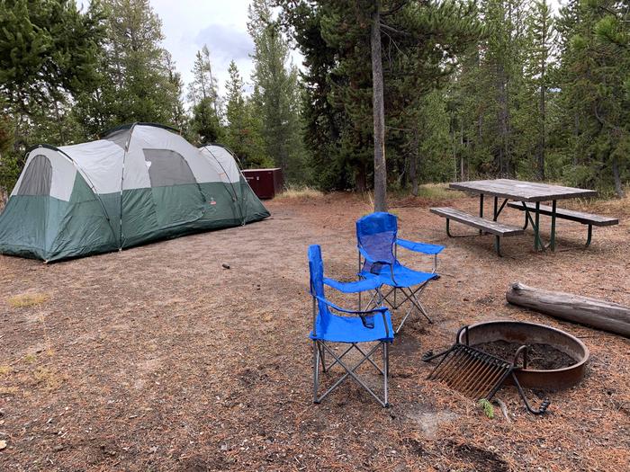 Norris Campground site 61.Norris Campground site 61