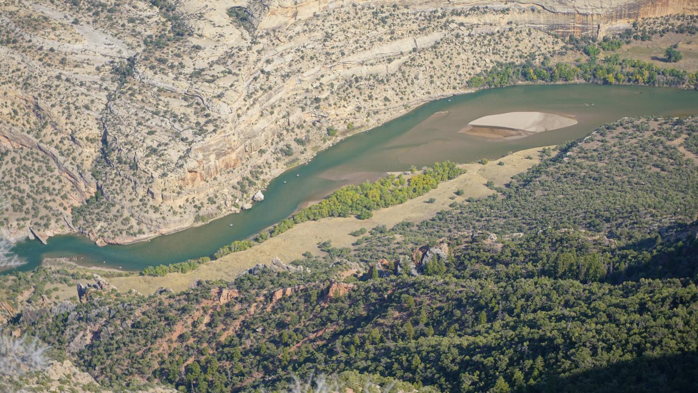 Dinosaur National Monument - Split Mountain Permits 6Aerial View of the Green River