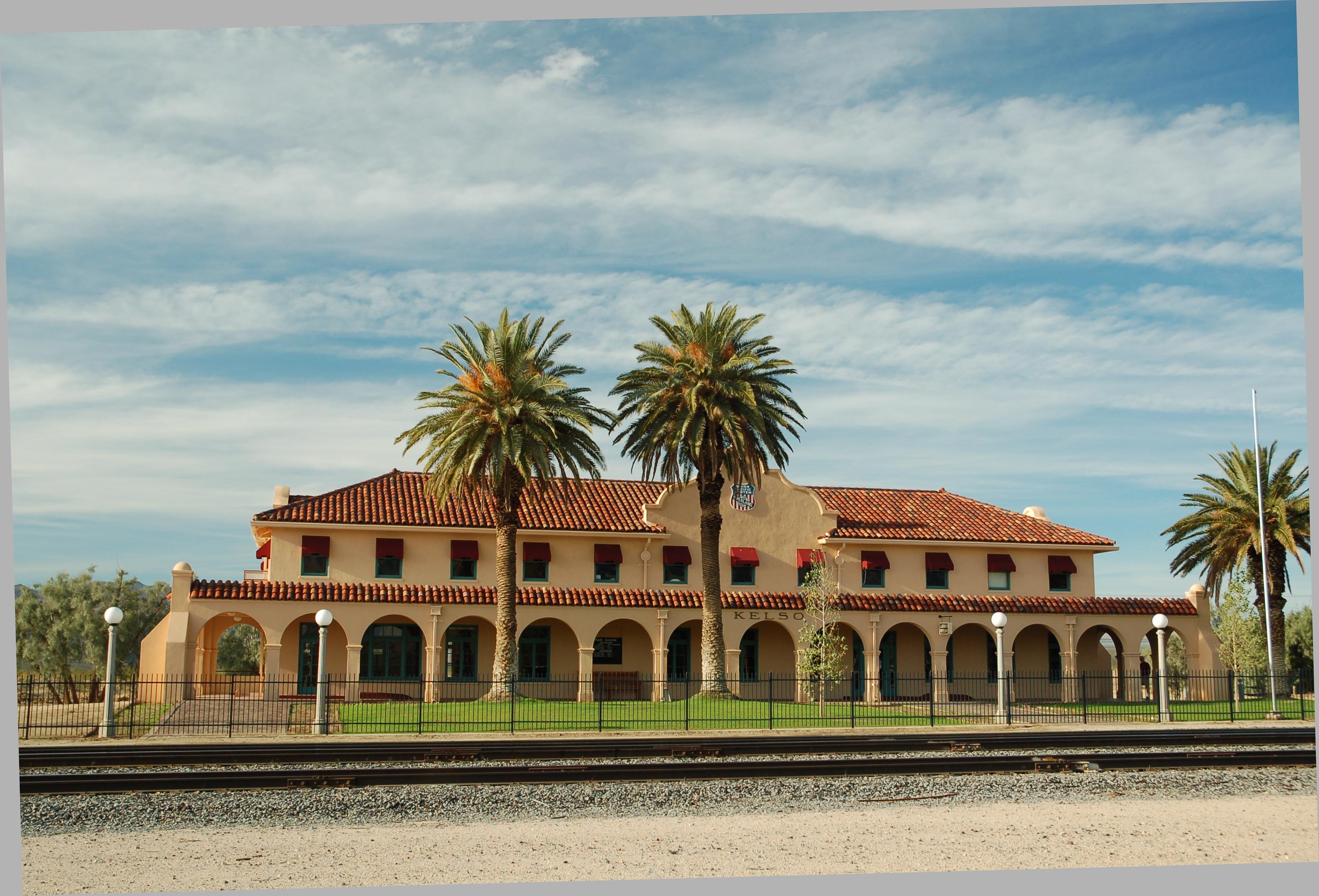 Depot from across tracks