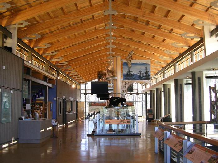 Visitor Center InteriorThe attractive interior of the visitor center has lots to see and do.