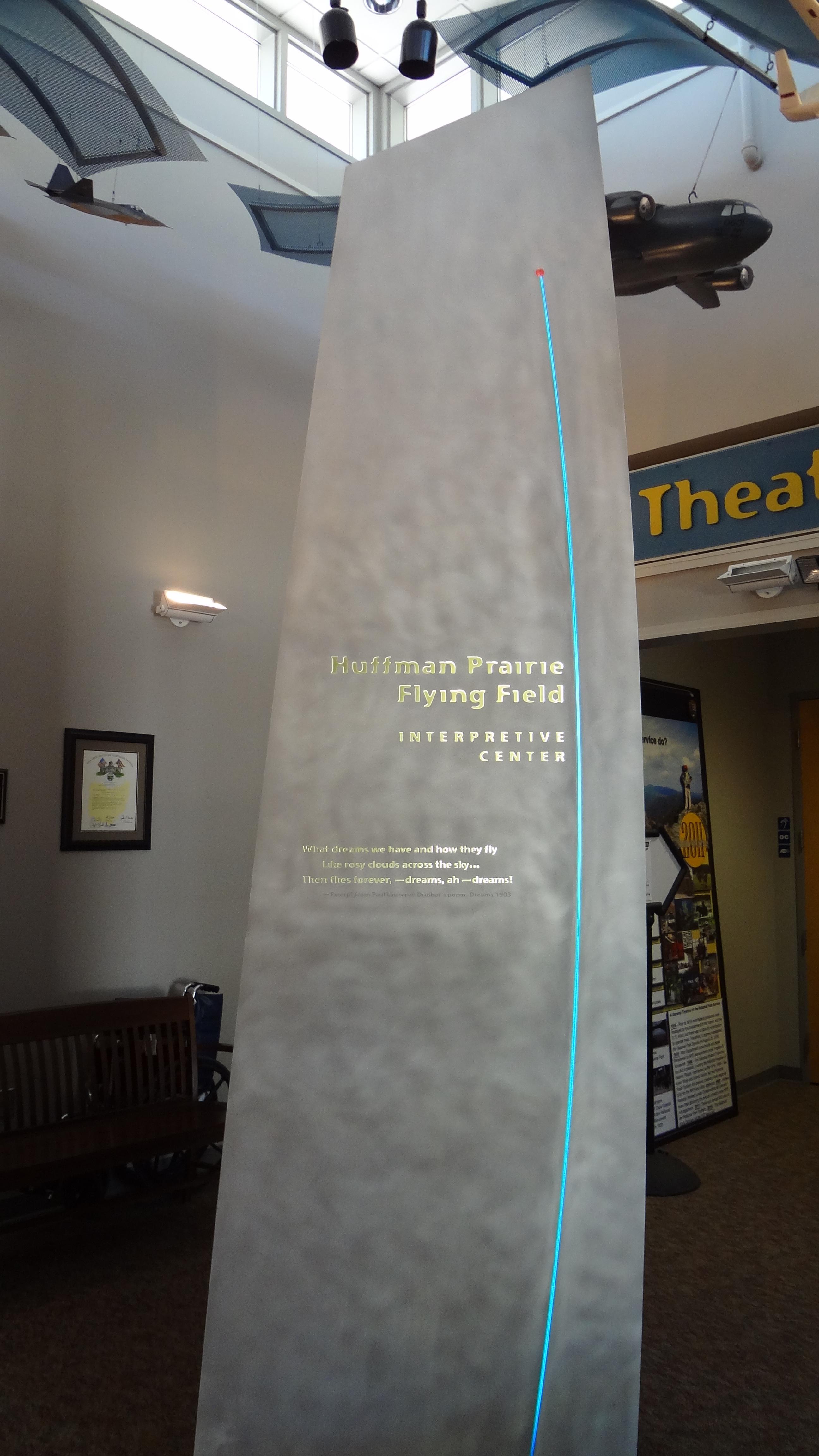 Huffman Prairie Interpretive Center entrance