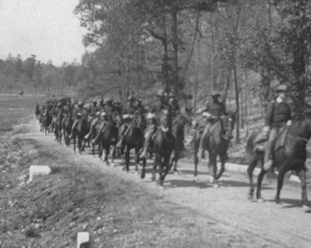 10th Cavalry, Troop K on the move