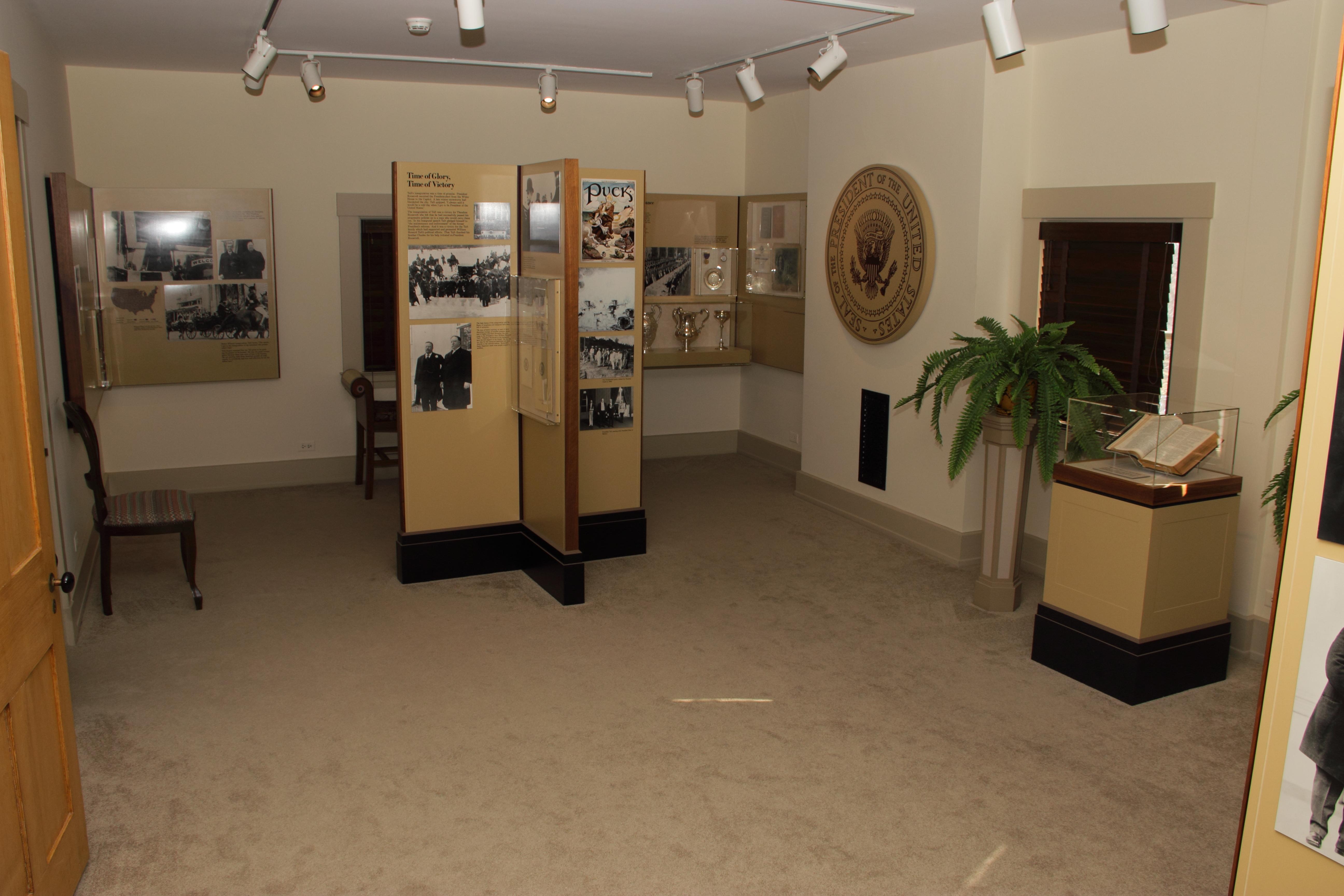 Interpretive Exhibits inside of the Taft home