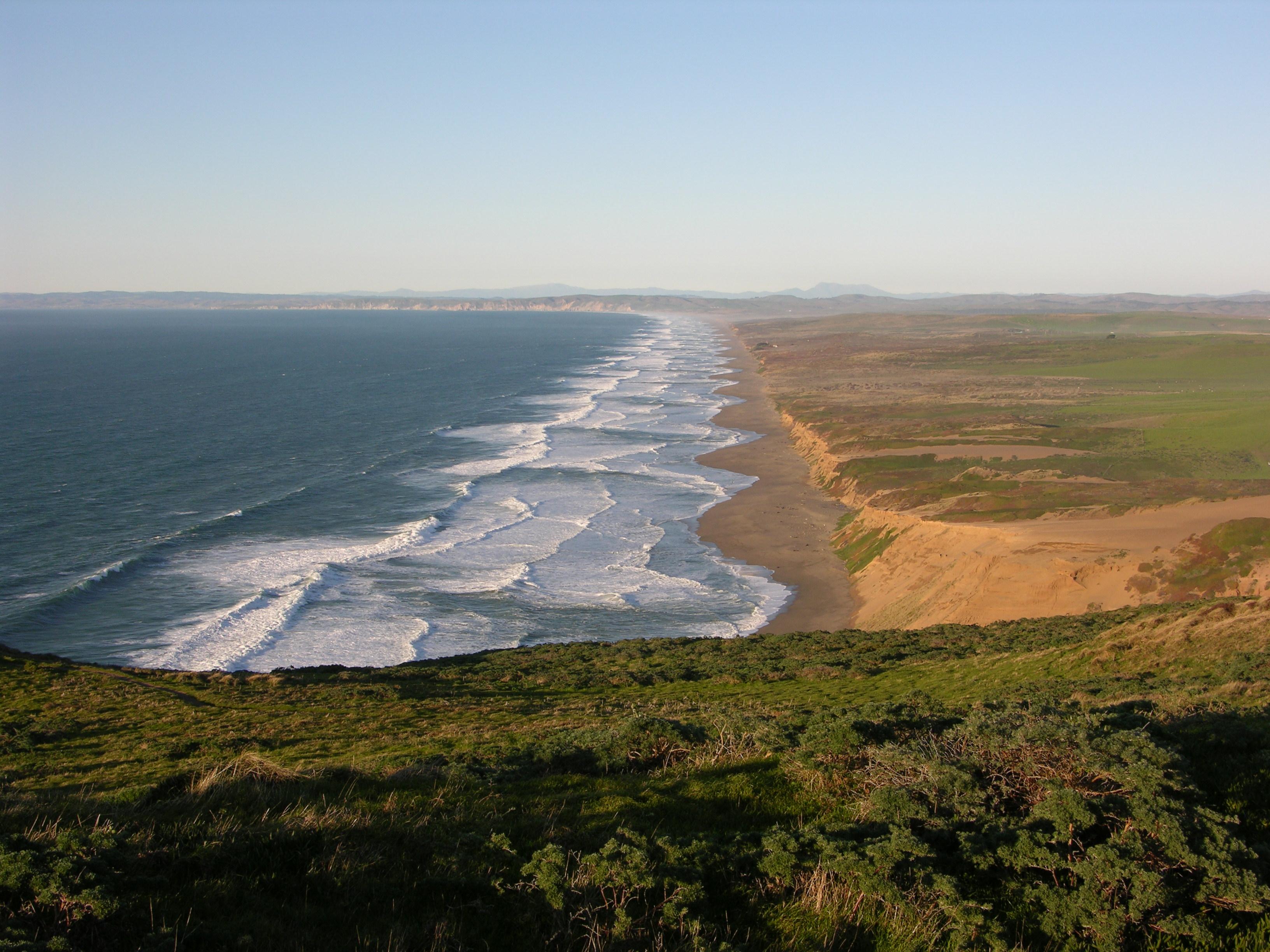Point Reyes Beach and the Pacific Ocean