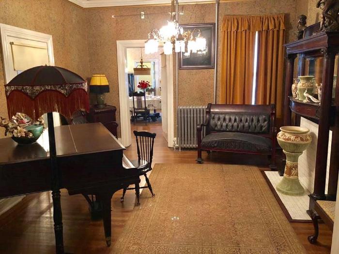 The Back Parlor of the Historic Walker HomeThe back parlor served as an entertainment location for the Walker family