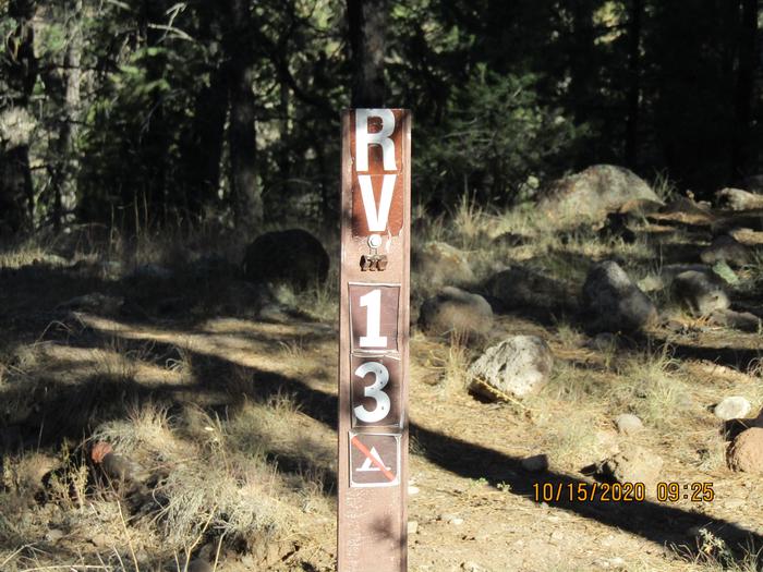 RV site #13RV camping site #13