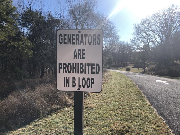 Generators are prohibited in the B LoopNo generators allowed in the B Loop