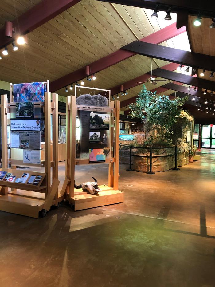 TNC InteriorNature is the main focus of the exhibits in the Travertine Nature Center