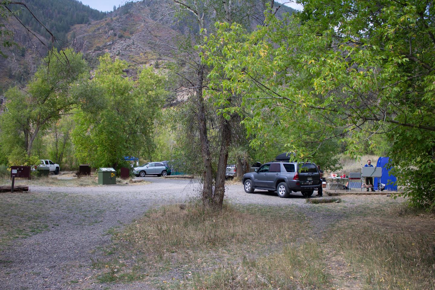 East Portal Campground  - Sites with vehicle accessFive out of the fifteen sites have vehicle access.
