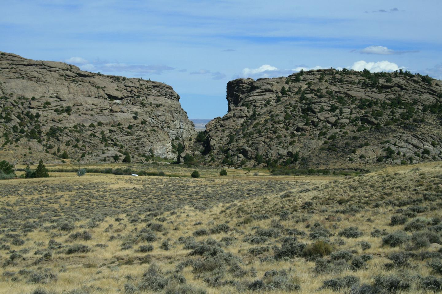 Devil's Gate, WyomingDevil's Gate was an important landmark on the trail in Wyoming.