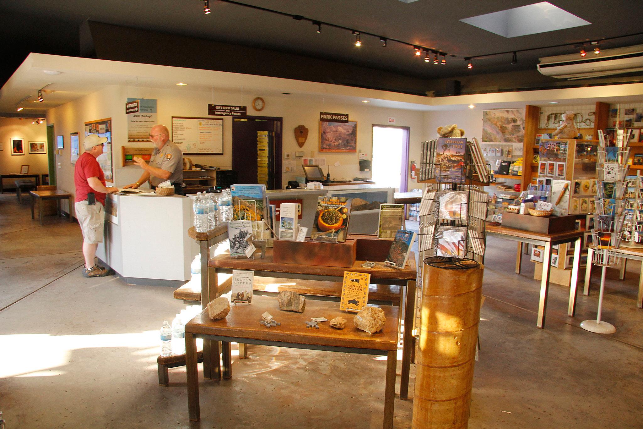 The bookstore in the Joshua Tree Visitor Center