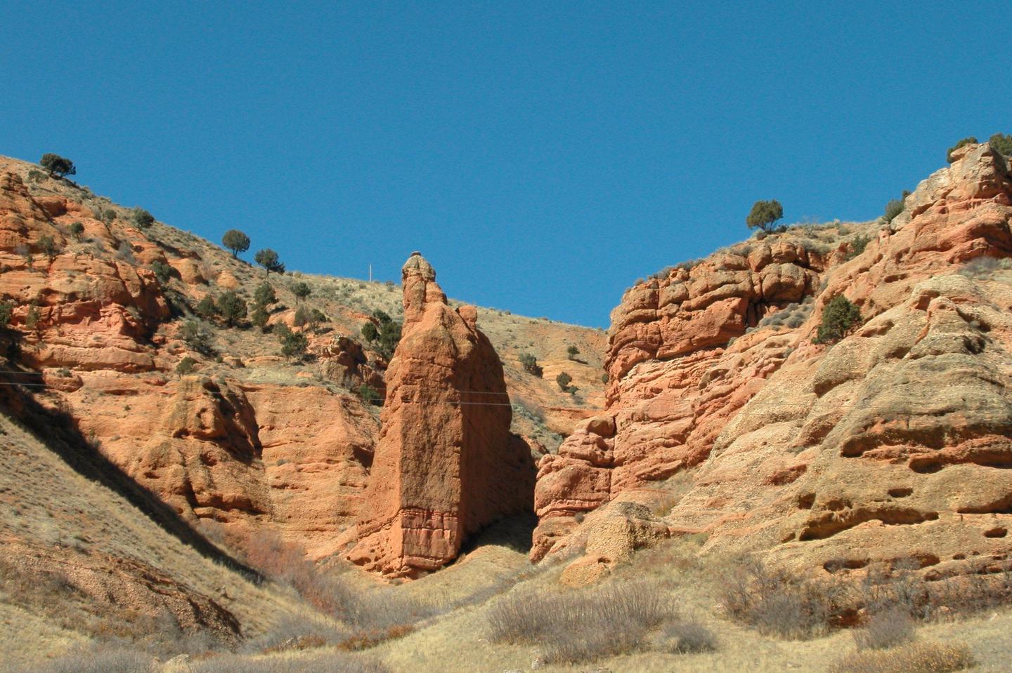 Monument Rock, Utah.Monument Rock in Echo Canyon, Utah.