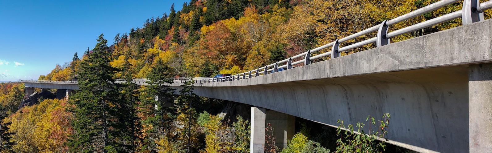 Linn Cove Viaduct in Autumn
