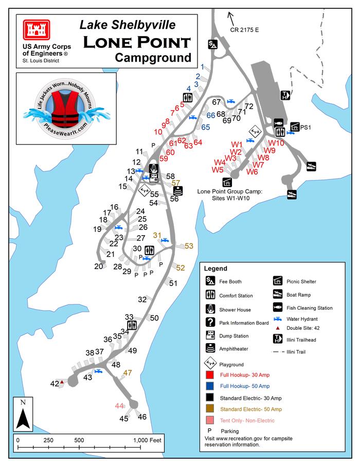 Lone Point Campground Map