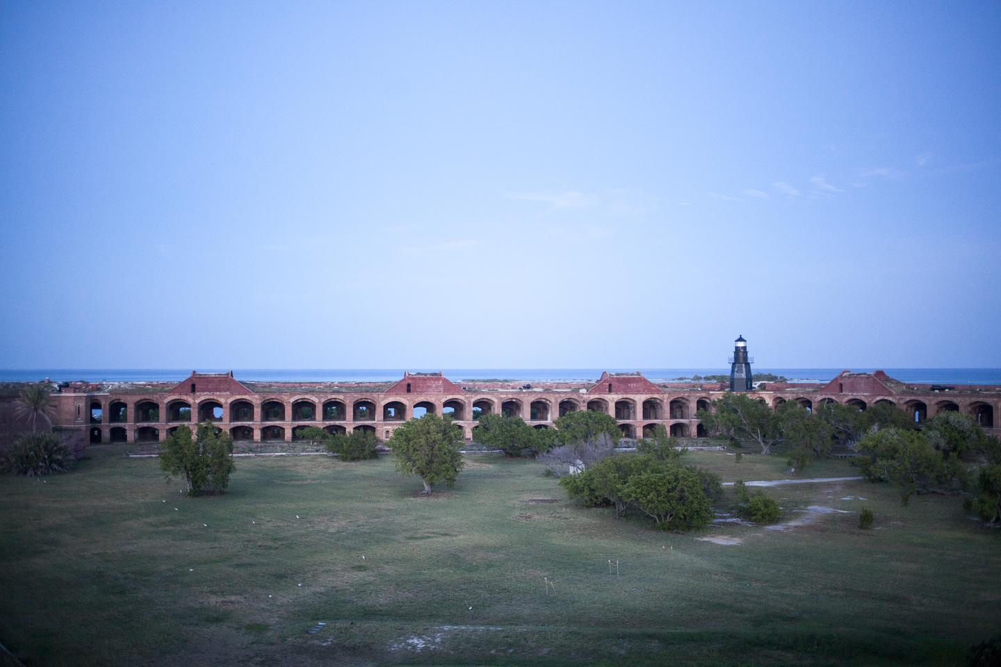 Inside Fort JeffersonGarden Key is the second largest island in the Dry Tortugas, about 14 acres in size, and has had the most human impact. Located on Garden Key is historic Fort Jefferson, one of the nation’s largest 19th century forts and a central cultural feature of Dry