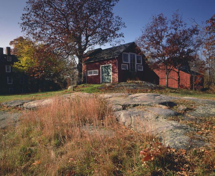 Weir Studio by Peter MargonelliThe color and light of the park amplifies during the fall season as reds and yellows surround the historic studios.
