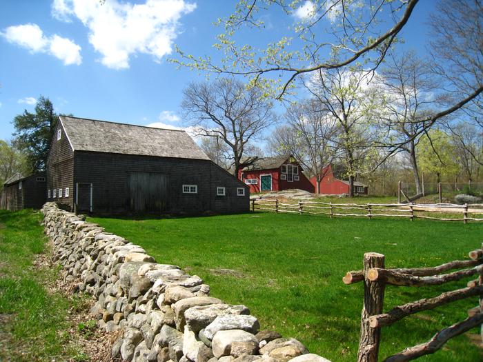 Weir BarnView of the north side of the Weir Barn. The Weir Studio and the Young Studio are visible in the background.