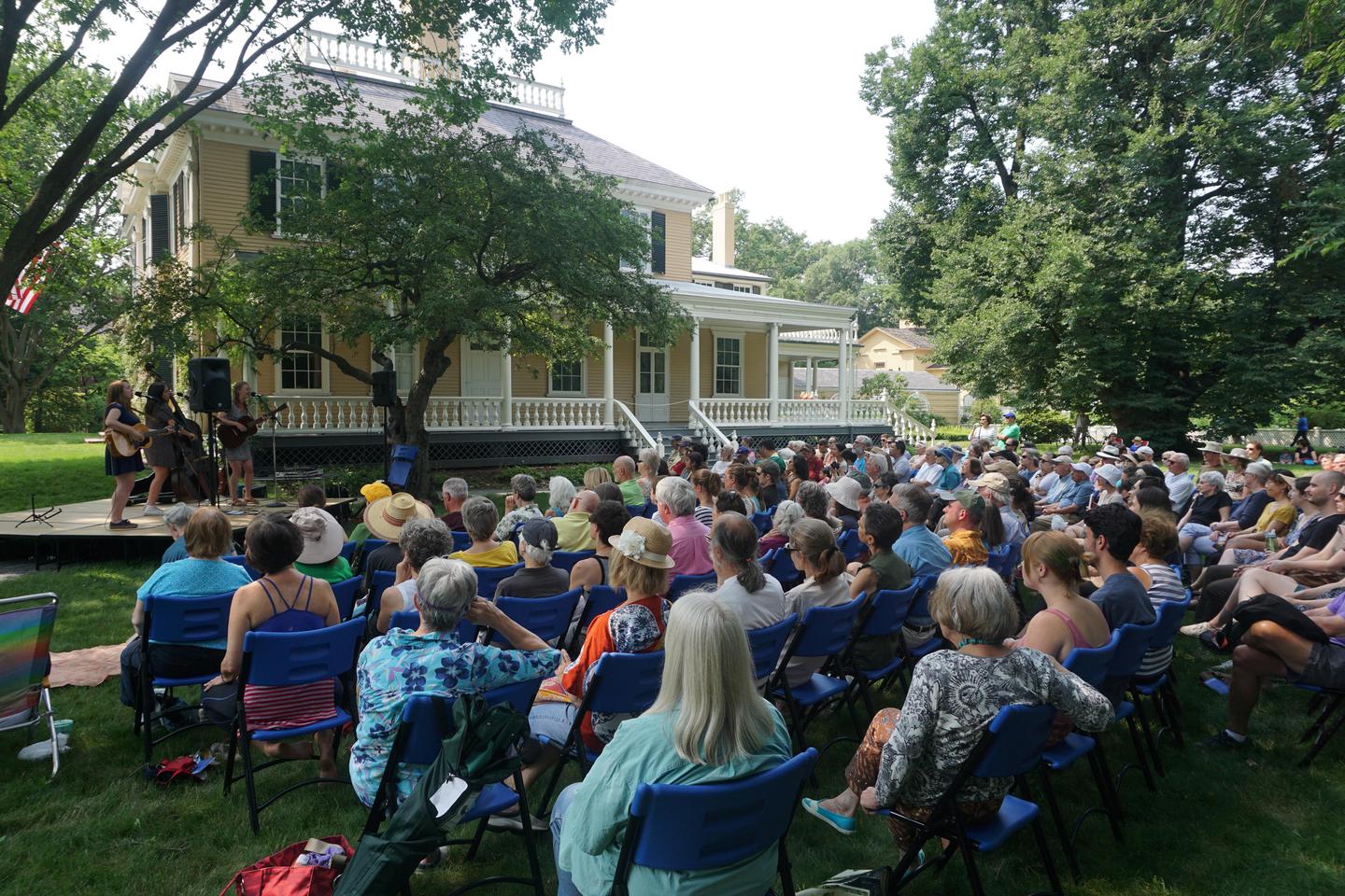Summer Festival ConcertEach year is highlighted by the Summer Festival on the house's east lawn.