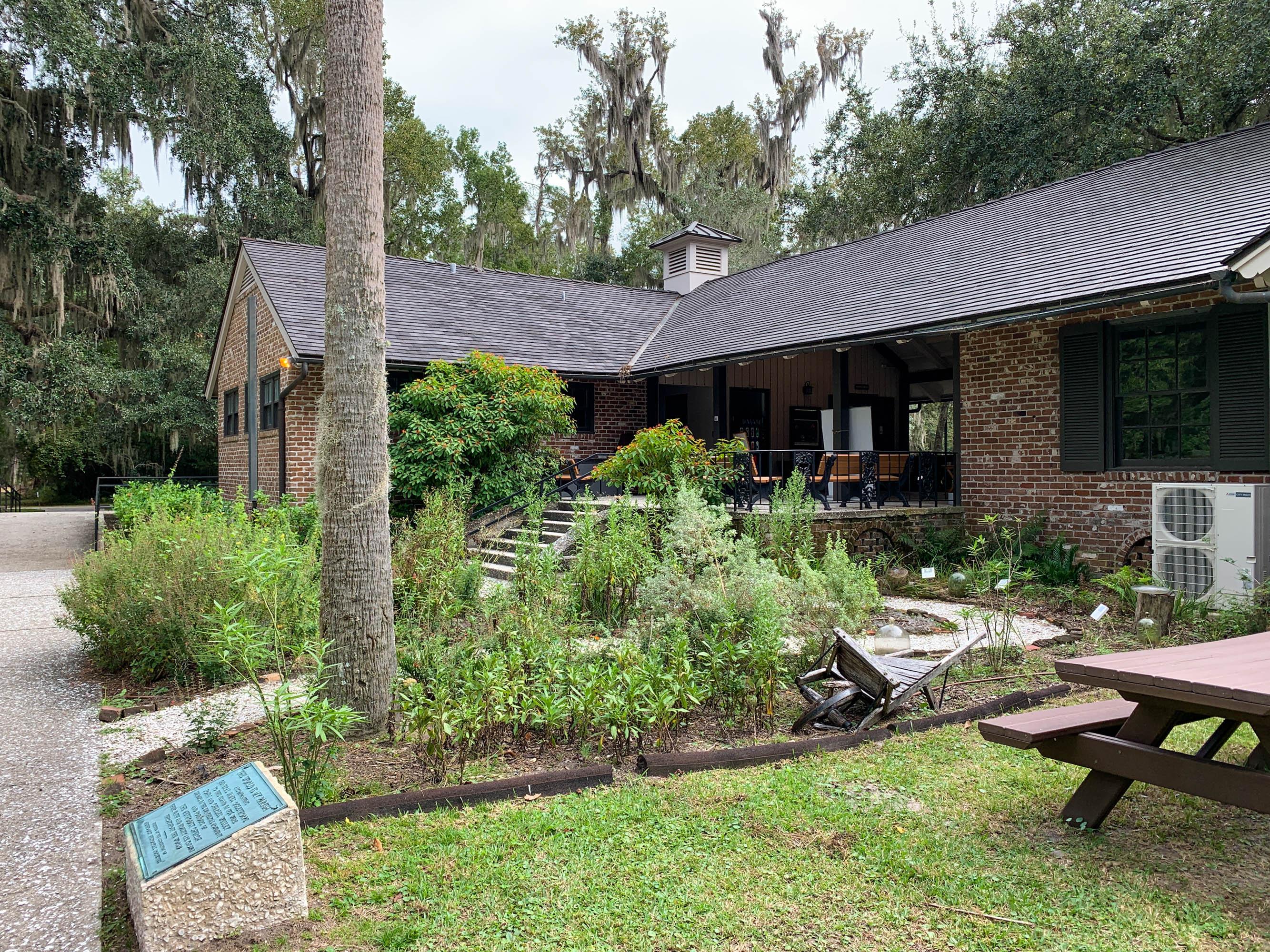 Pollinator garden at Fort Frederica