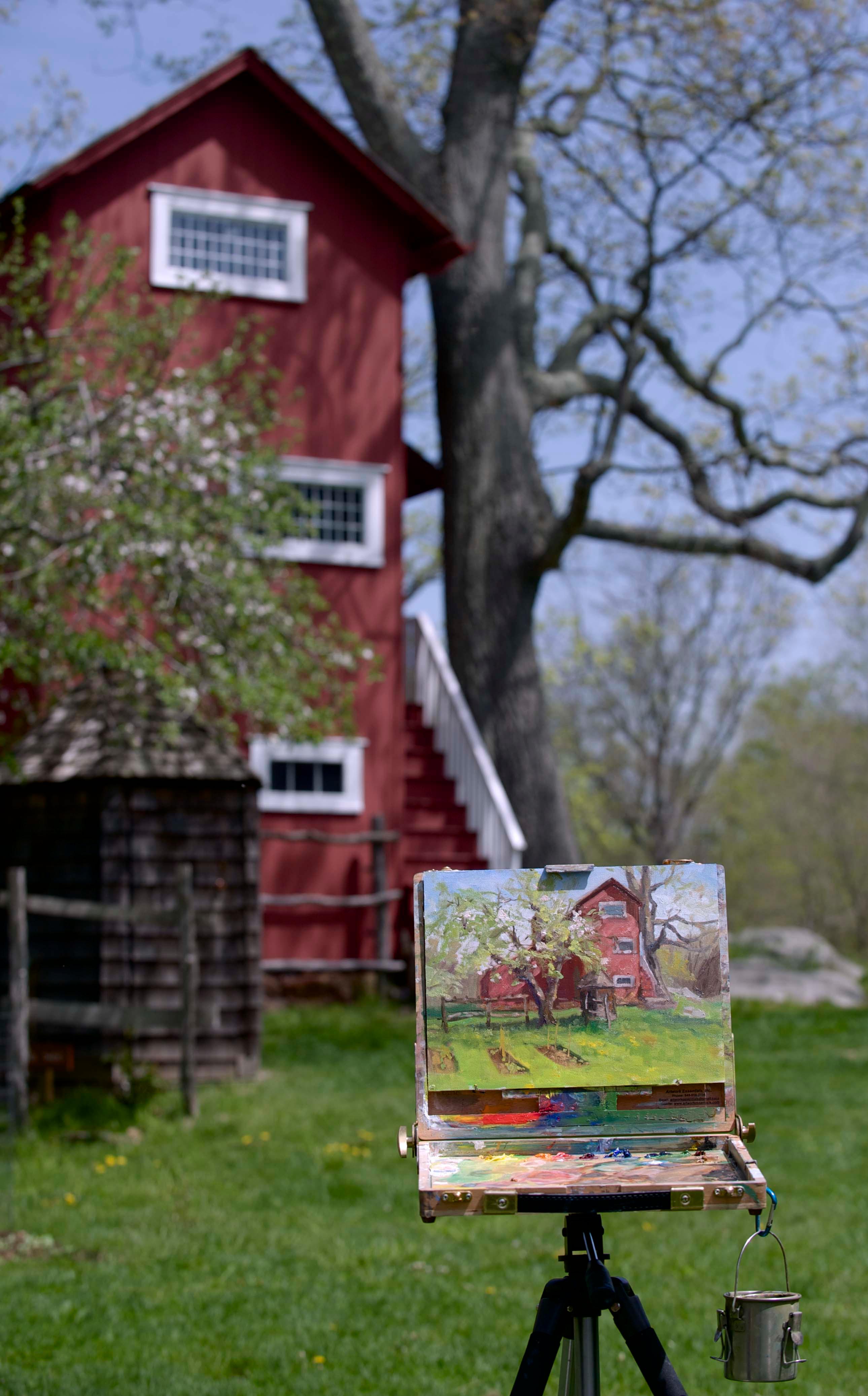 Plein Air Painting of Weir Studio