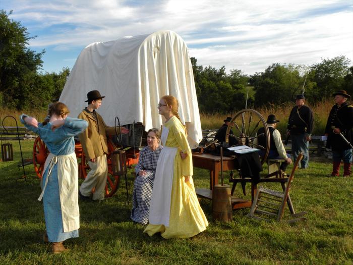 Living historyLiving history volunteers participate in events at the park