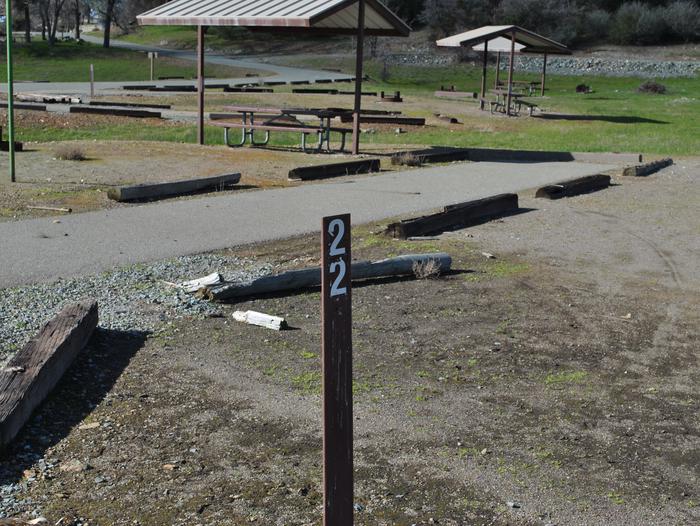 Oak Knoll Campground Site 22Carsonite Site Marker