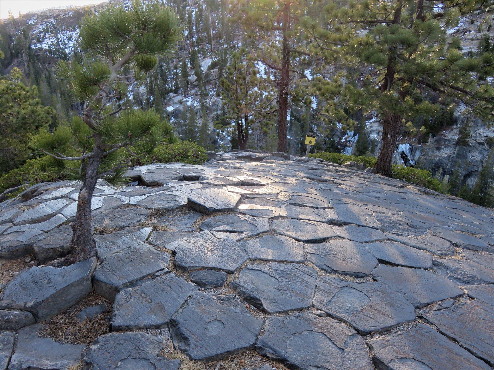 Hexagonal Fractures at the top of Devils Postpile