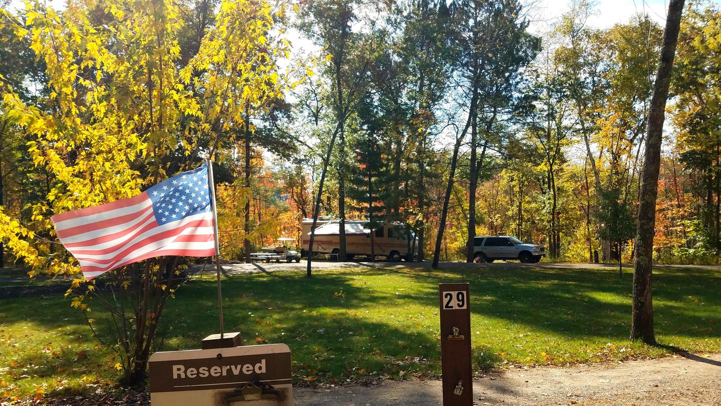 Gull Lake Campground, Brainerd, MNFall colors in the campground