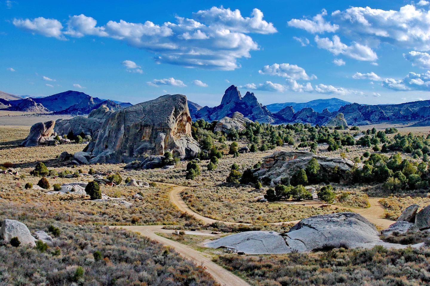 City of Rocks National ReserveCampsites are nestled here in the Elephant Rock Basin