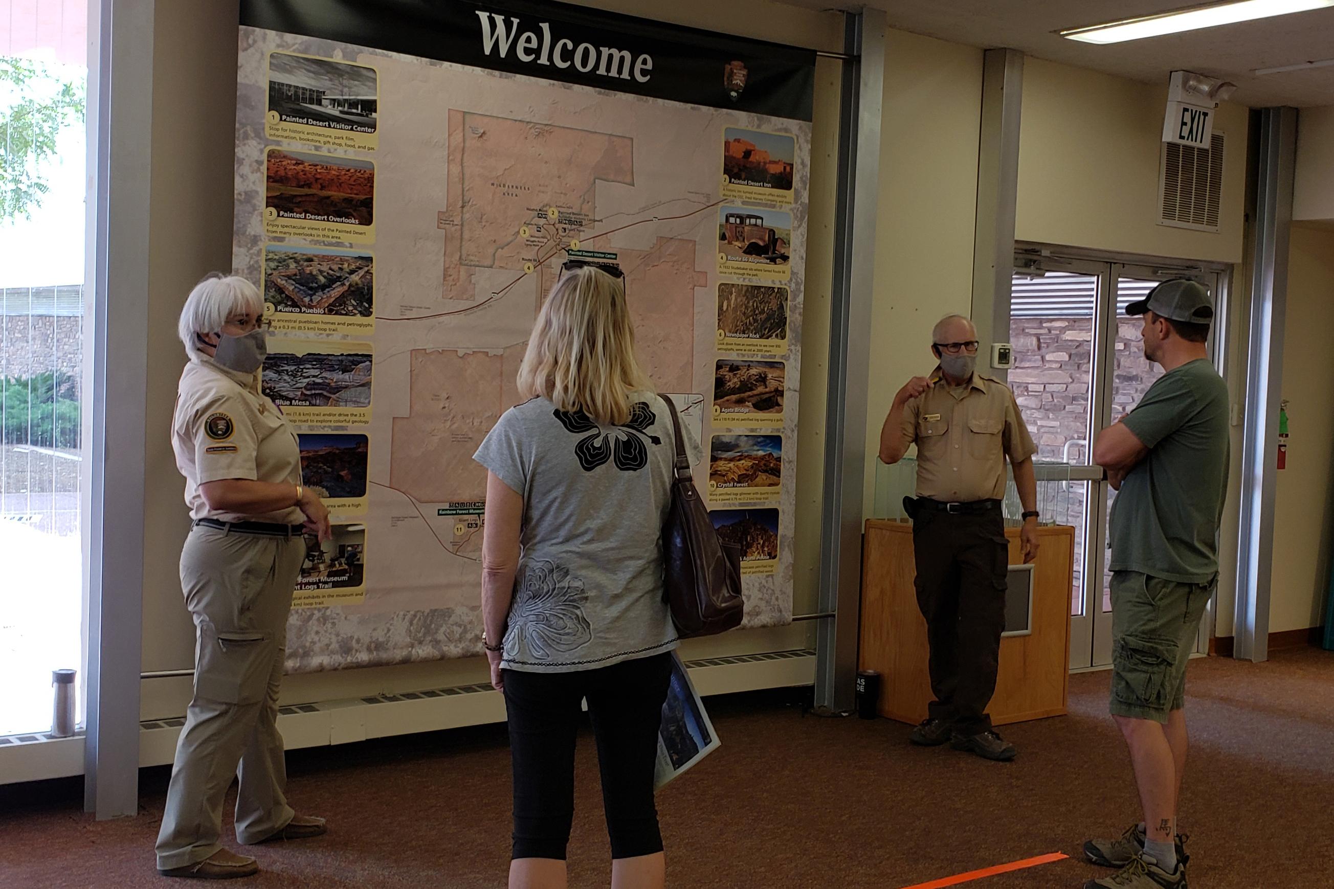 Heidi Eber and Greg Taylor volunteers at reopening of PDVC