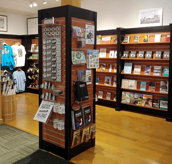 The Visitor Center bookstore offers a variety of items for sale.