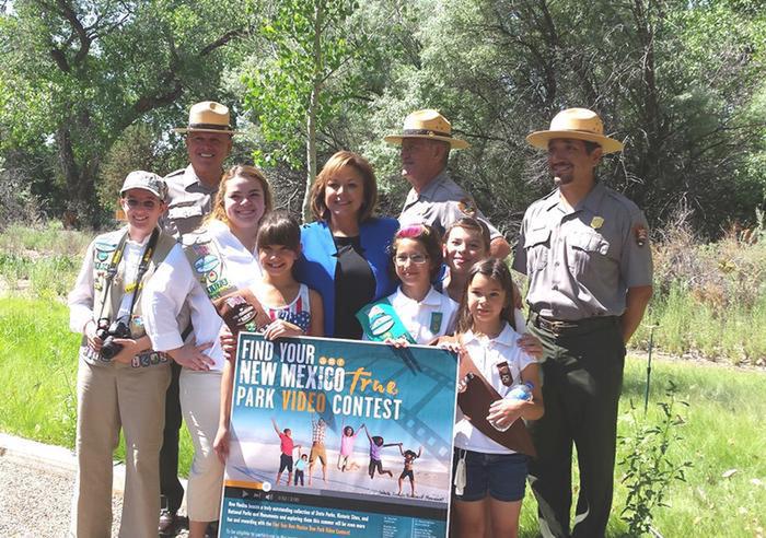 Every Kid in a ParkPecos NHP Superintendent with future park stewards in 2015.