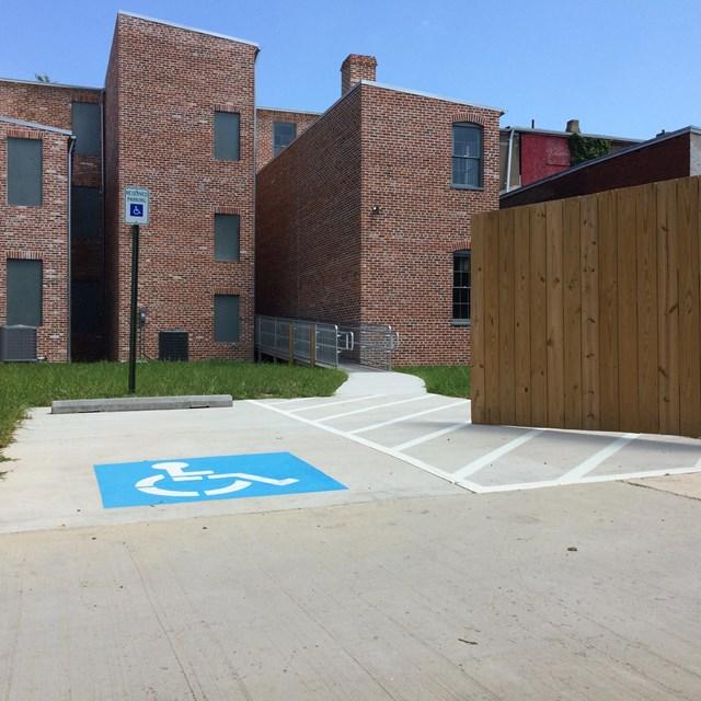 Handicapped Accessibility at the back of the Carter G. Woodson Home NHS