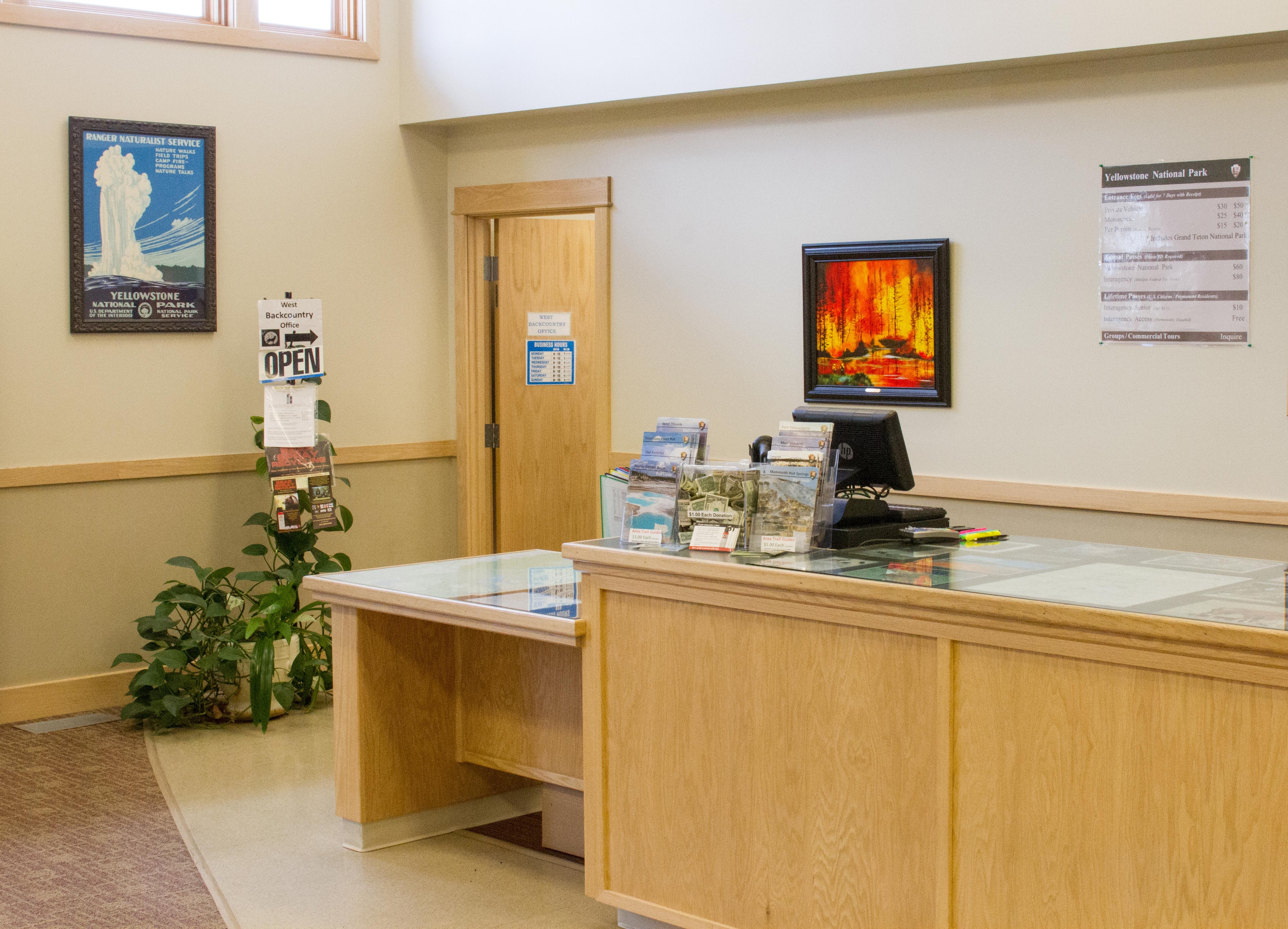 West Yellowstone Information Station NPS Desk