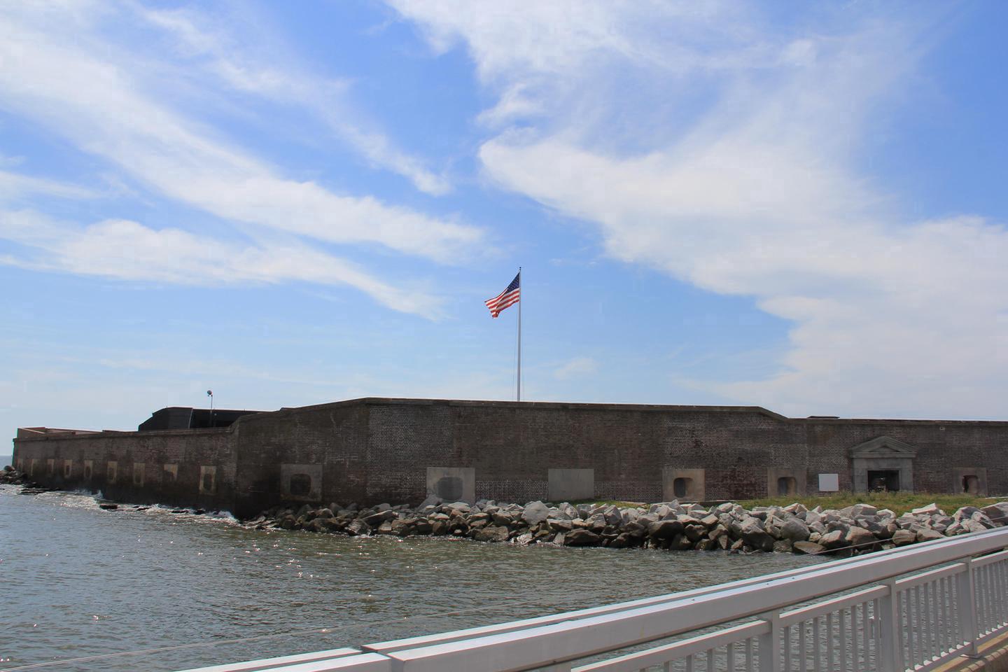 Fort SumterFort Sumter is located on an island in Charleston Harbor and is only accessible by boat.
