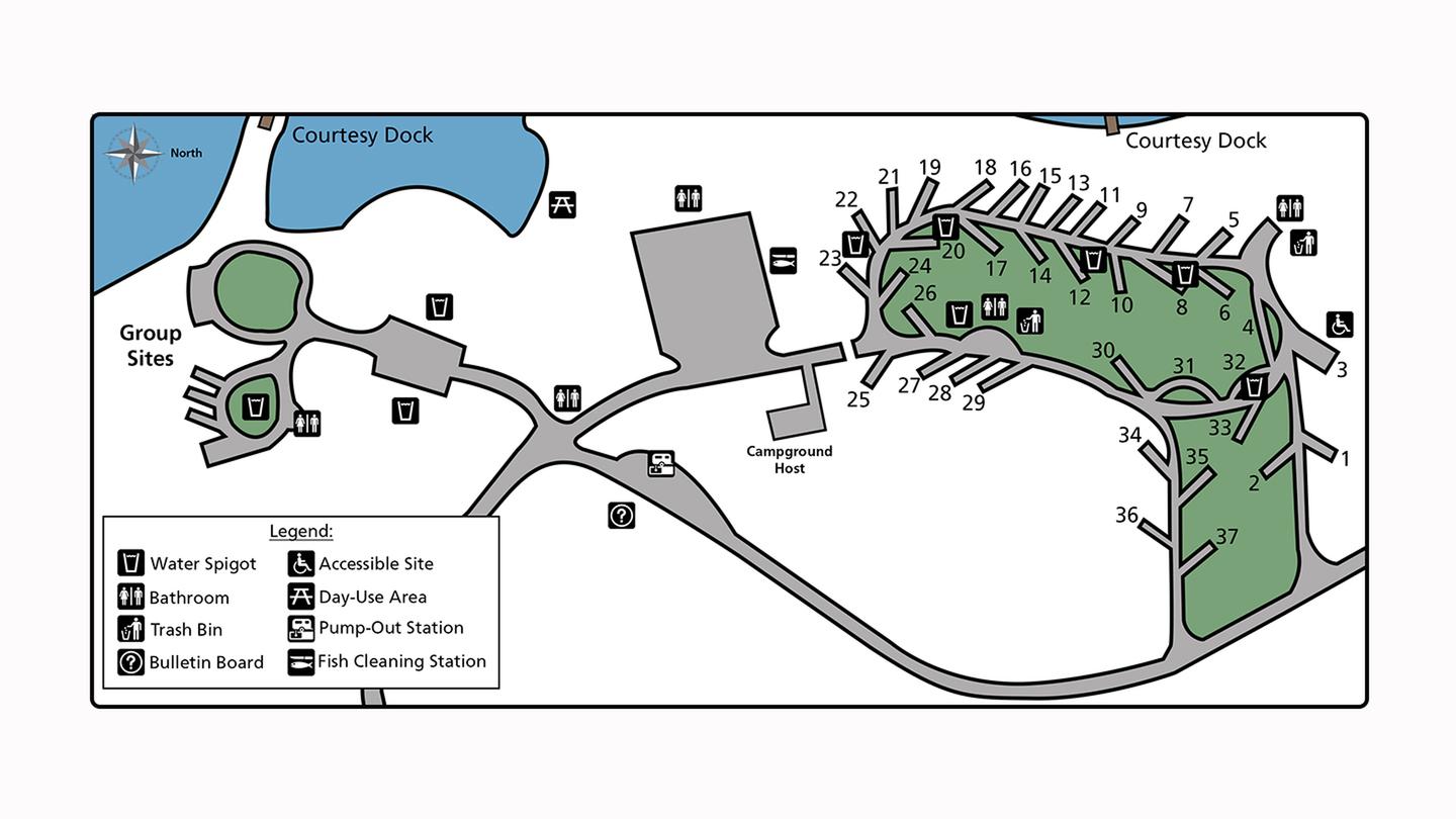 Hunters Campground Map
