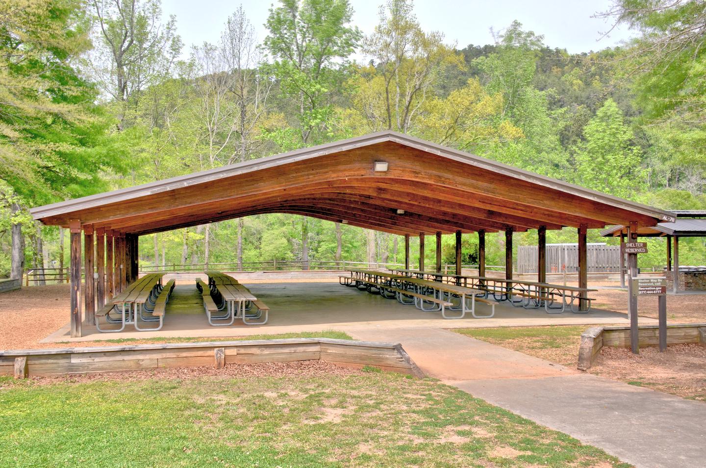 Riverside Day Use Area, Shelter A.  May be reserved.