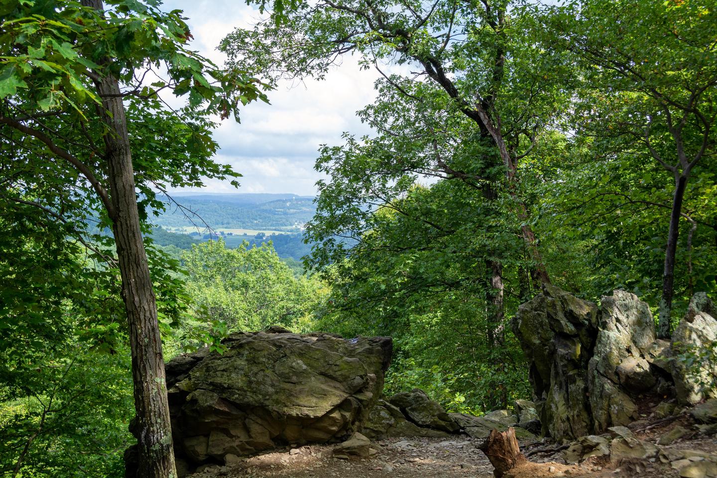 Blue Ridge SummitBlue Ridge Summit offers hikers a view northward into Pennsylvania.