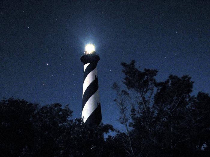 Cape Hatteras Lighthouse at Night