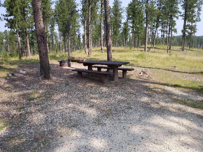 picnic table and fire ringDutchman - site 25