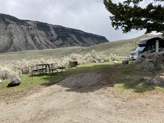 Mammoth Hot Springs Campground Site 29Mammoth Hot Springs Campground Site 29..