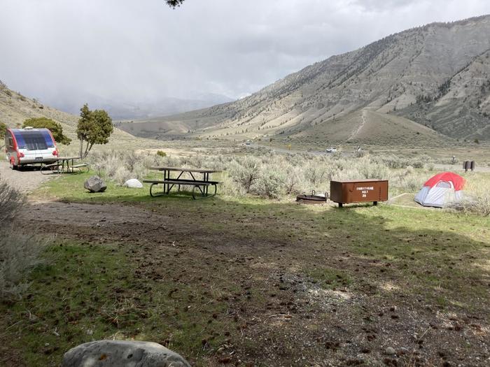 Mammoth Hot Springs Campground Site 29
