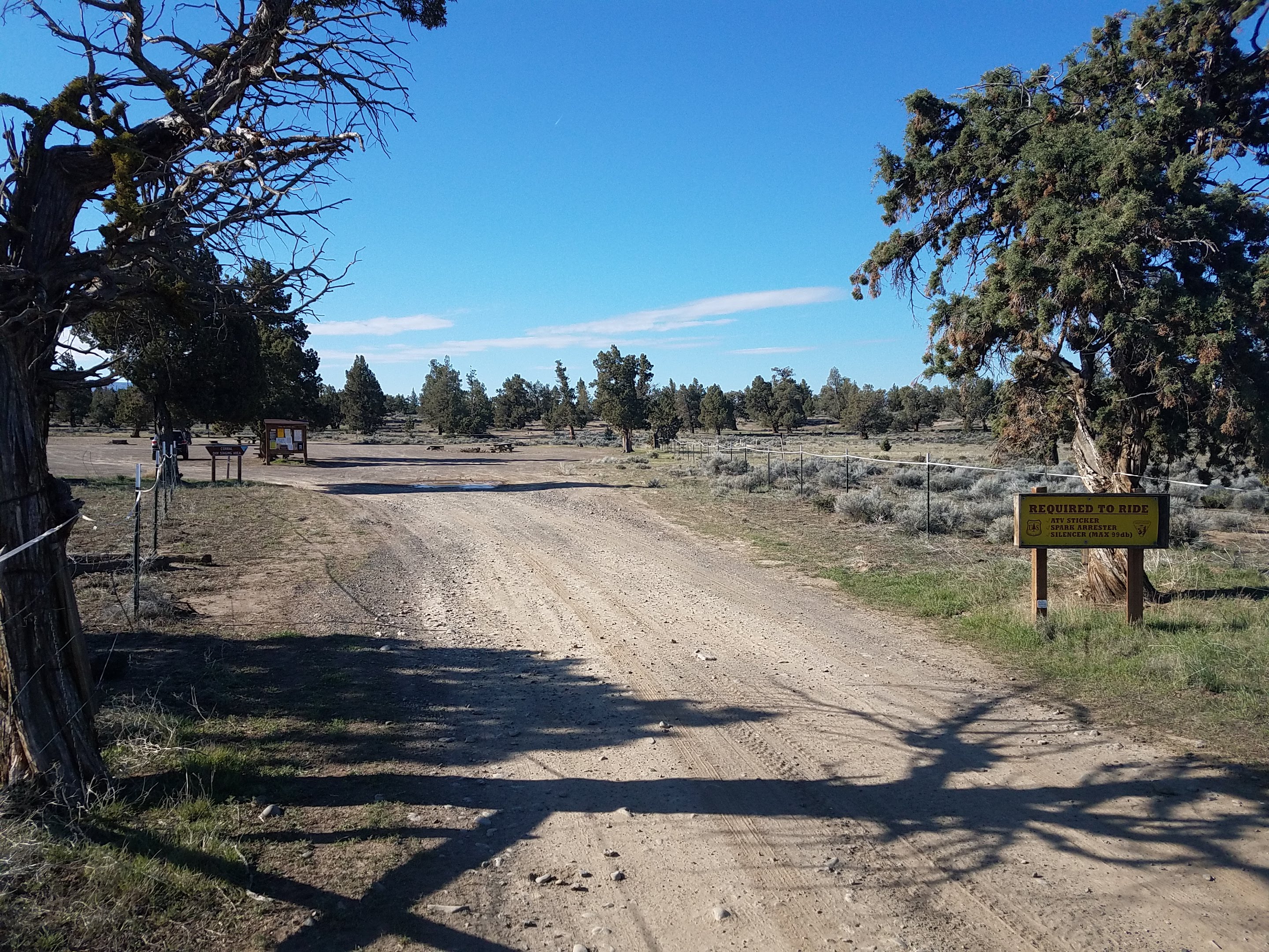 Entrance to Corral Off Highway Vehicle Staging Area