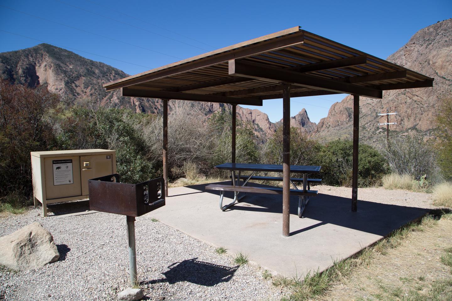 Great site with a viewGreat site with a view. Shade shelter, picnic table, grill and bear box. 