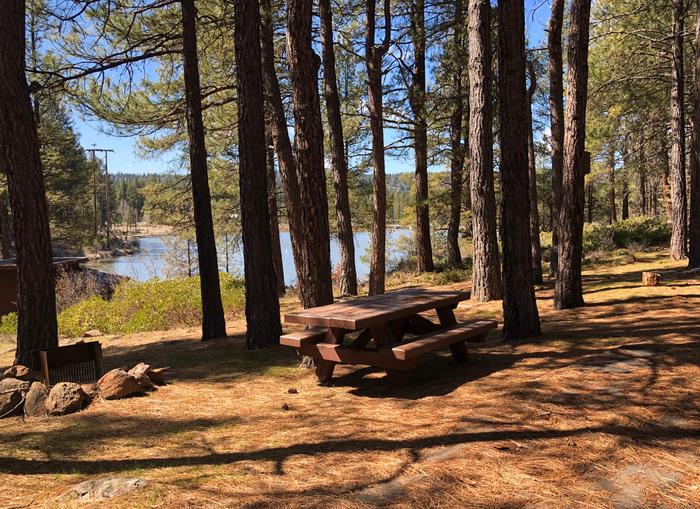 Campsite at Topsy Recreation SiteView of an empty campsite at Topsy Recreation Site