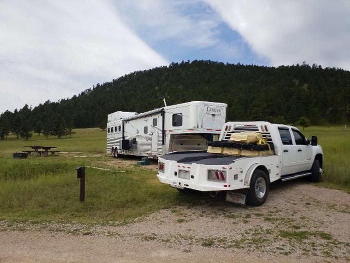 Site 7 with truck and trailerSite 7