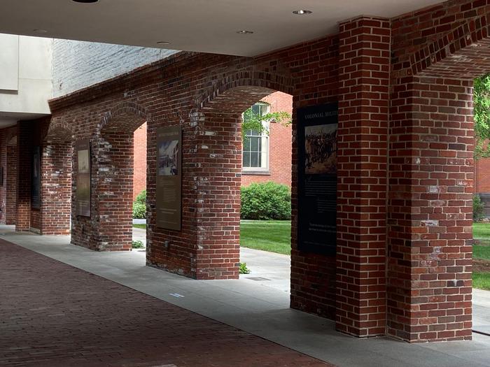 Outdoor WalkwayOutdoor walkway leading into the Salem Armory