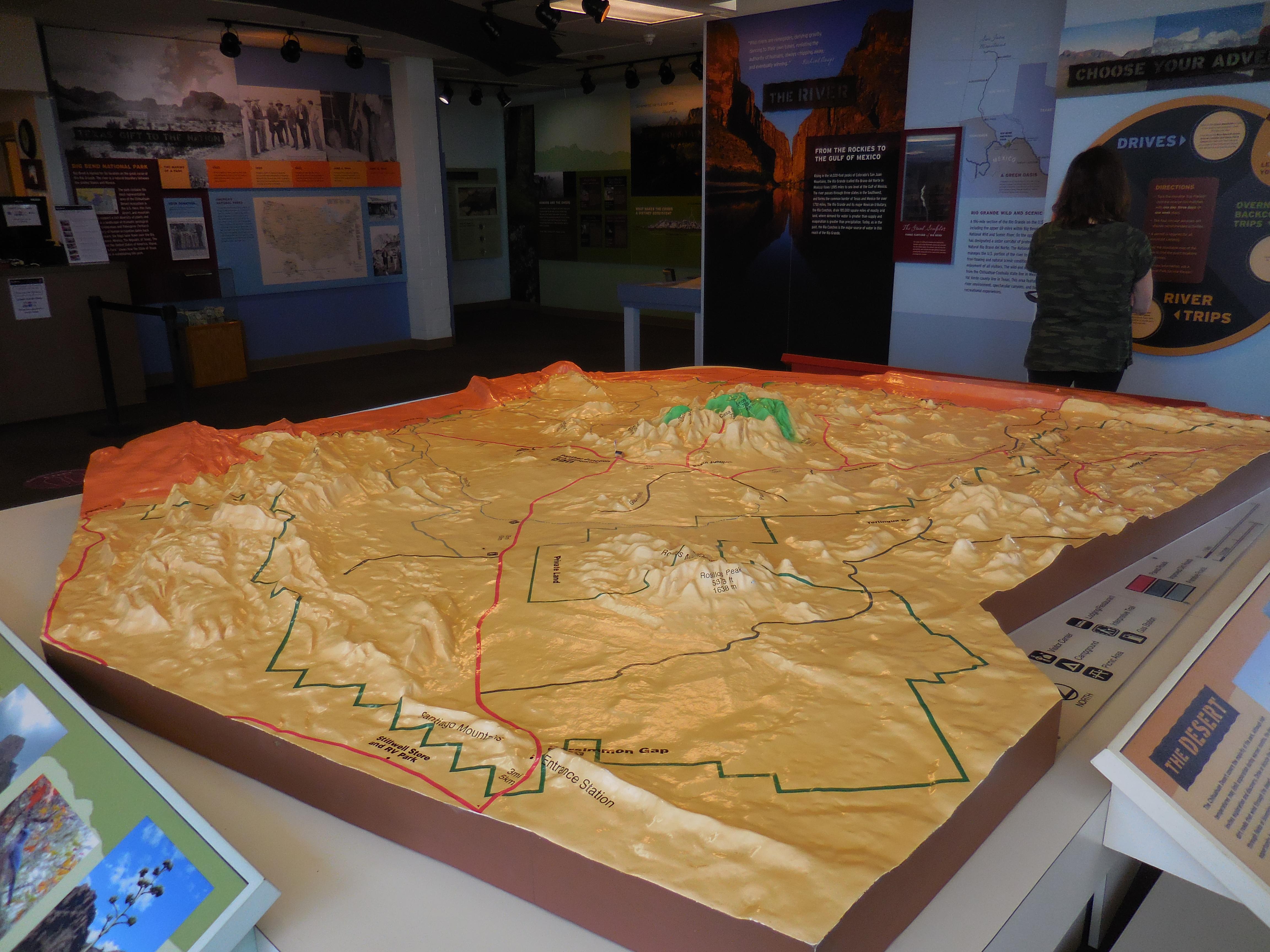 Raised Relief Map of the entire park