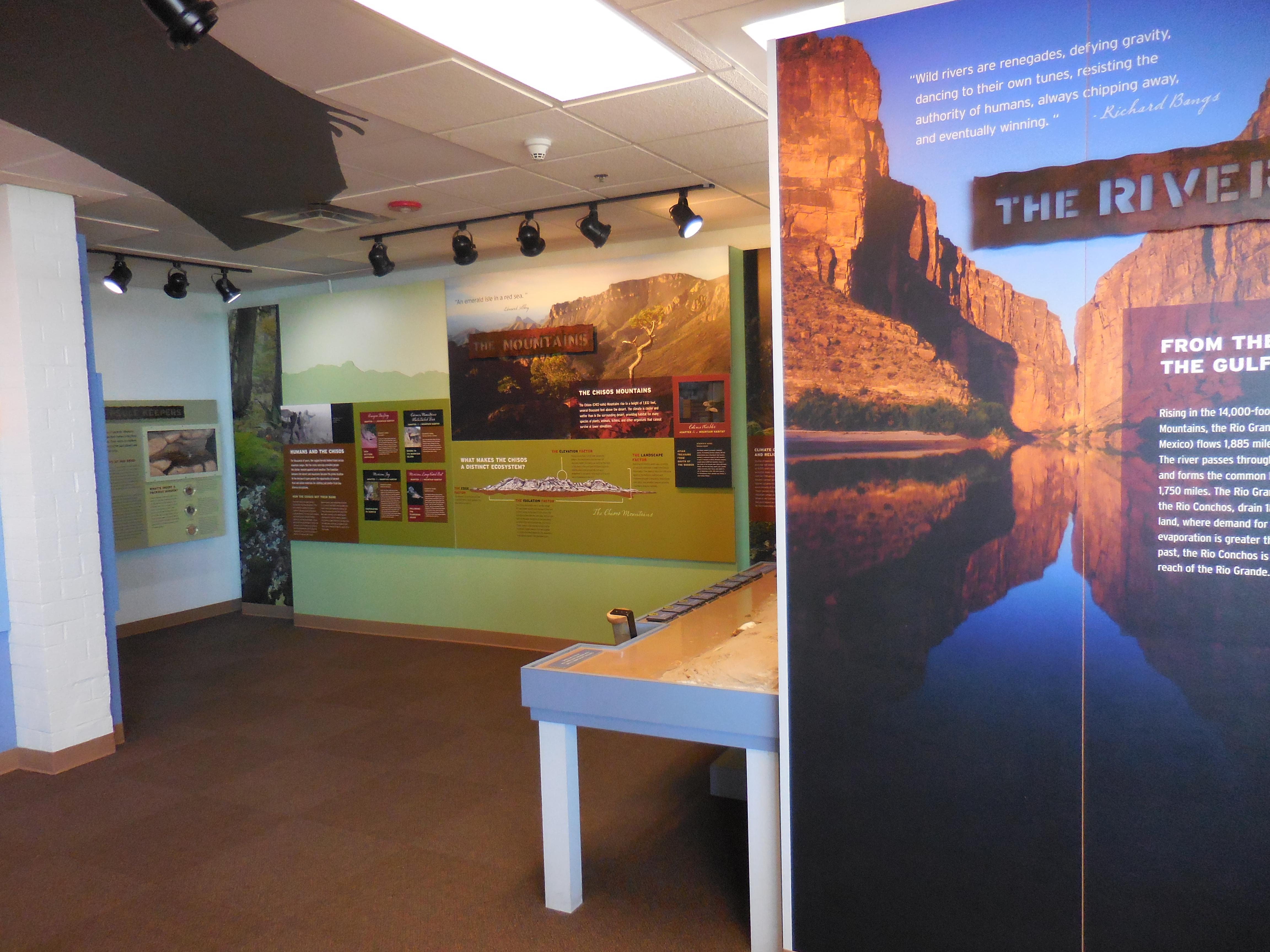 Exhibits at Panther Junction Visitor Center
